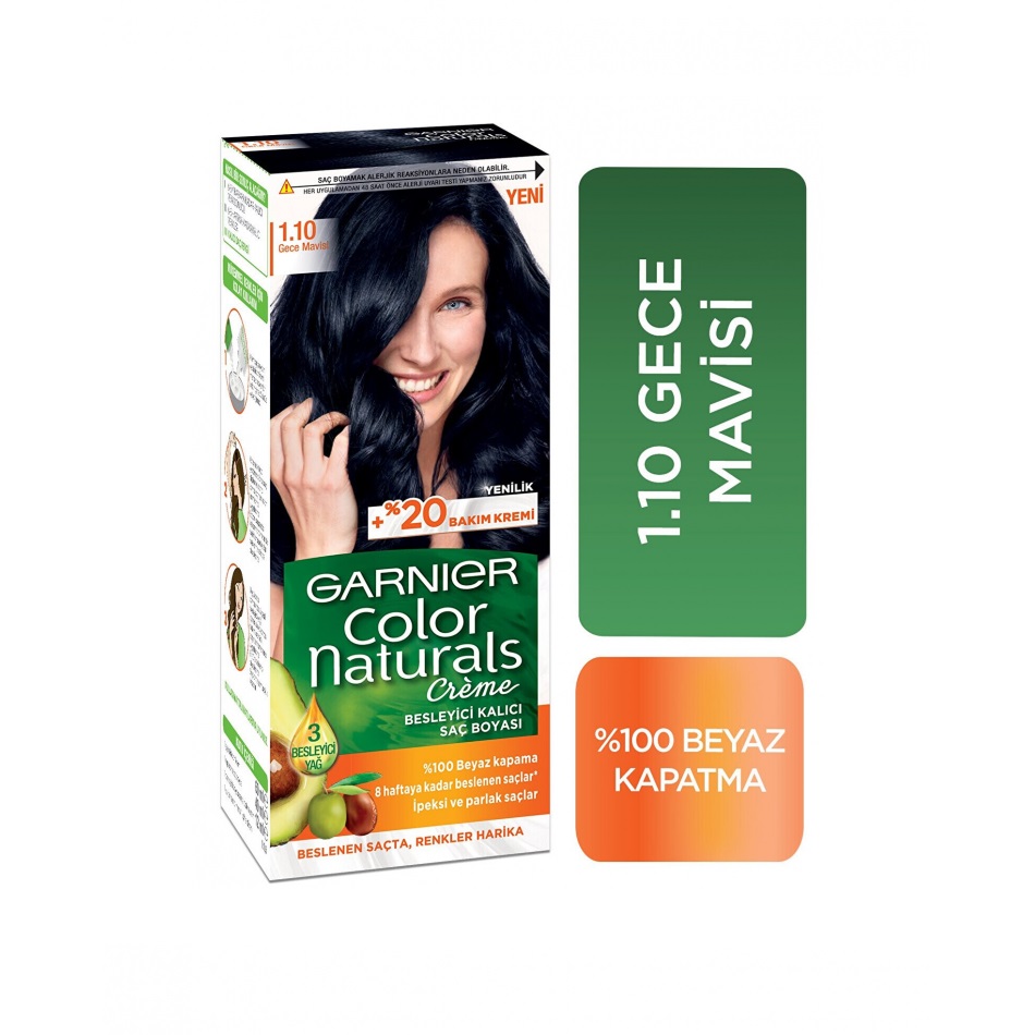 GARNIER COLOR NAT TR 1.10 GECE MAVISI