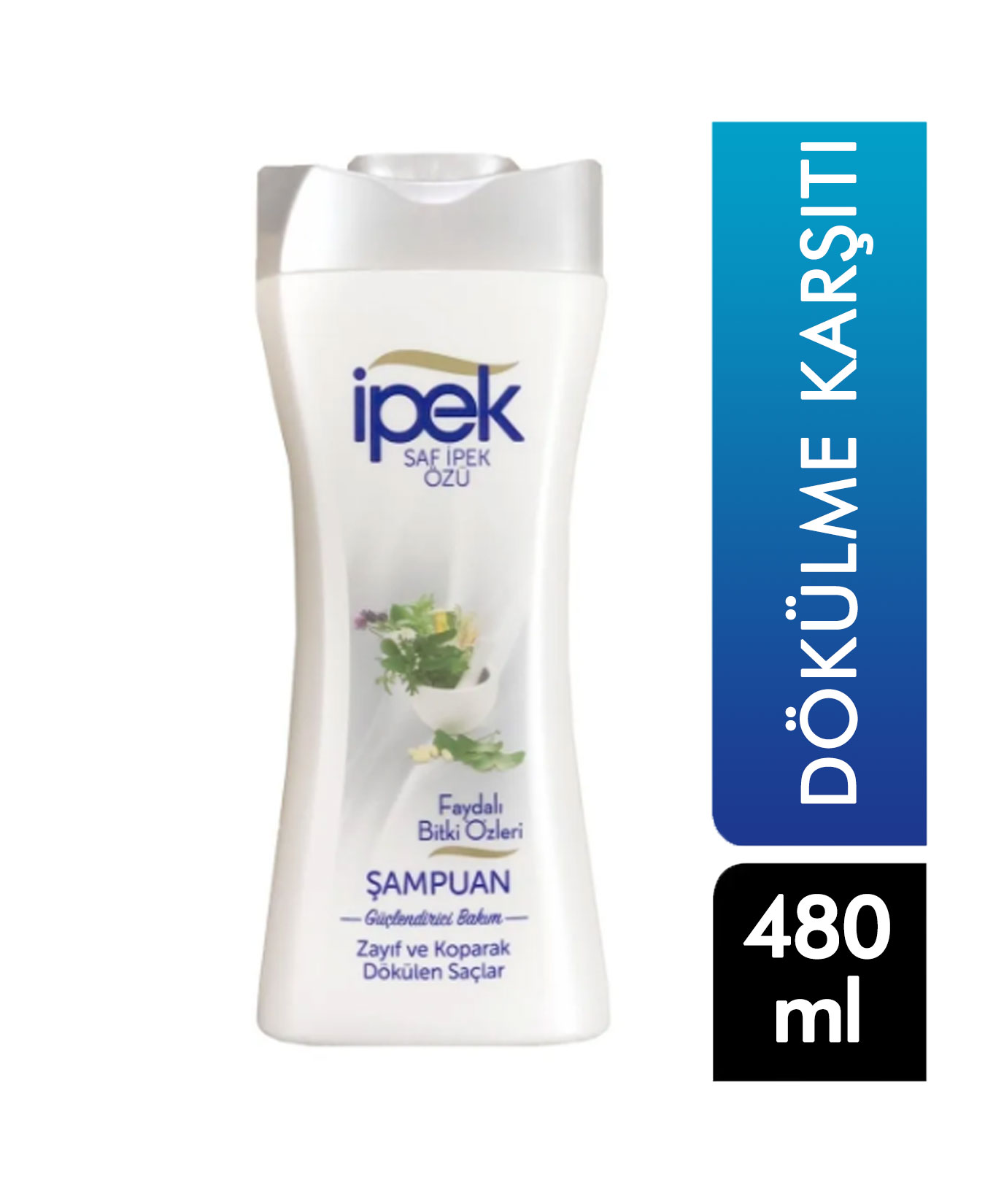 IPEK KOP. DOKULEN SACLAR ICIN SAMPUAN 480ML