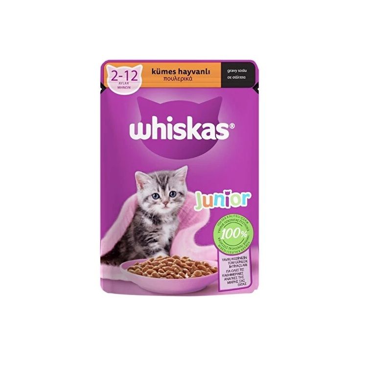 WHISKAS POU ISLAK JUNIOR 85G