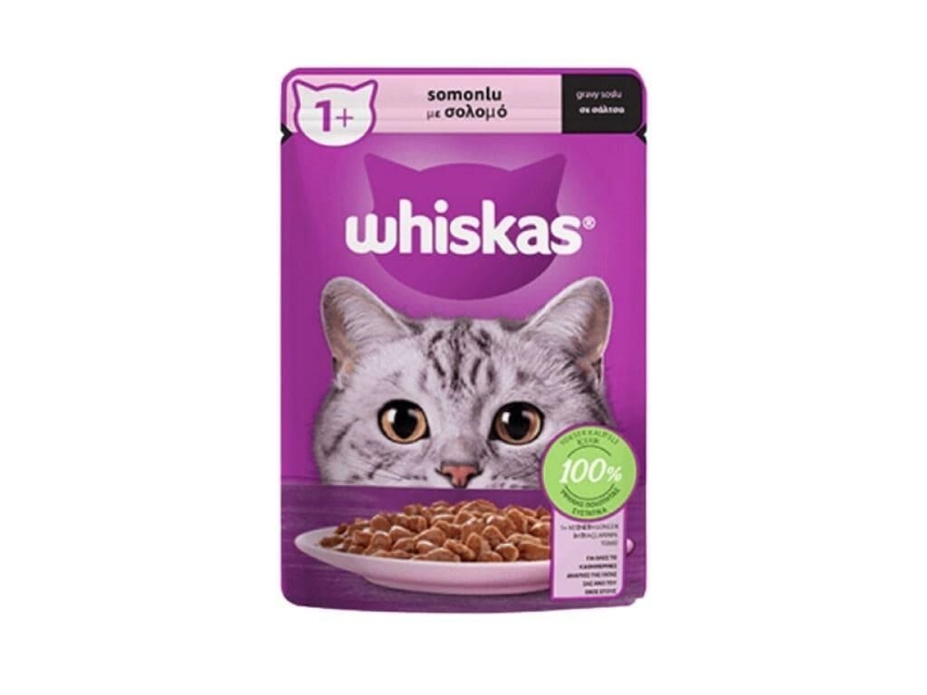 WHISKAS POU ISLAK SALMON 85G