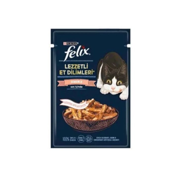 FELIX TASTY SHREDS SALMON 80G