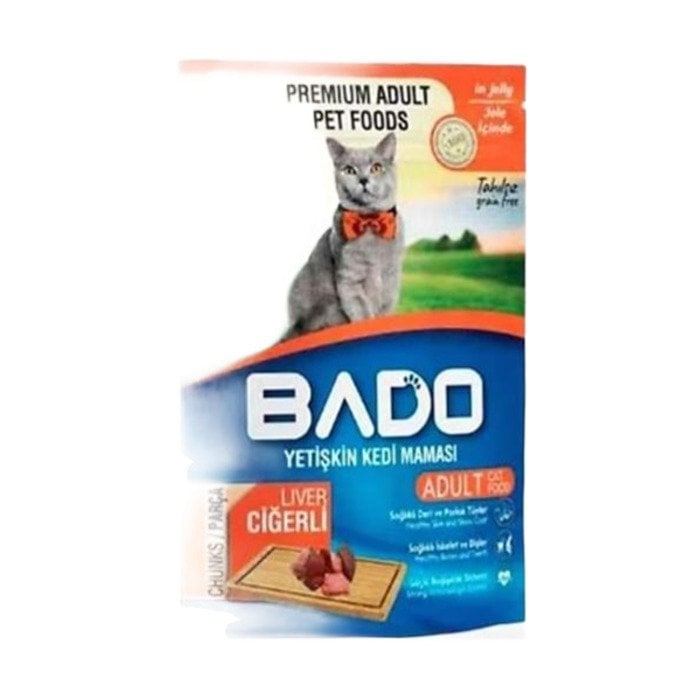 BADO WET ADULT CAT FOOD CHUNKS 85G