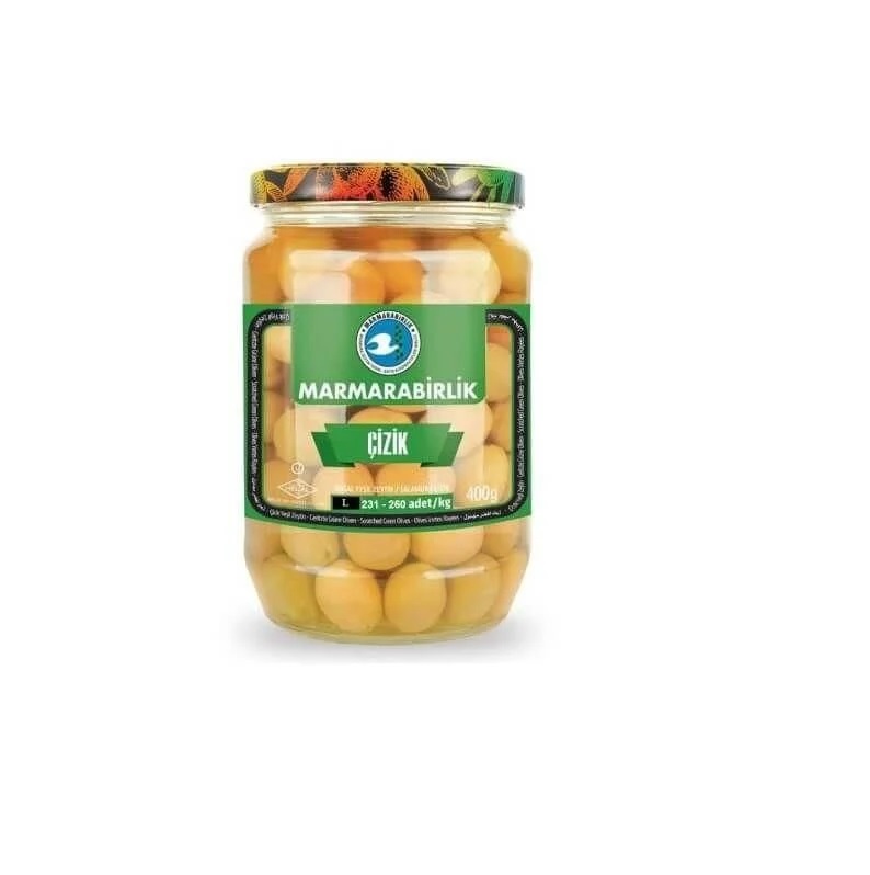 MARMARABIRLIK YESIL CIZIK ZEYTIN XL 670G