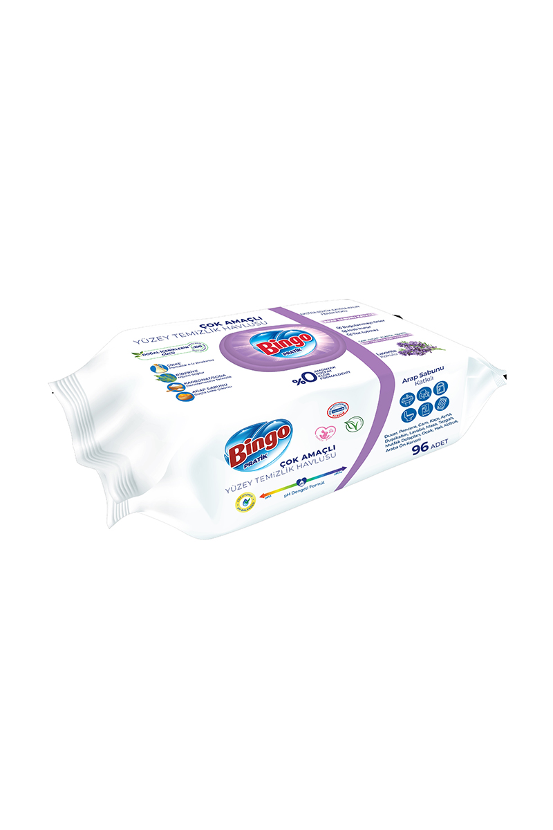 BINGO YUZEY TEMIZLEYICI HAVLU LAVANTA 96LI