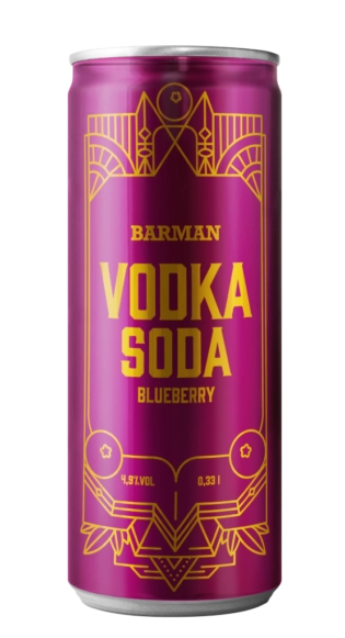 BARMAN VODKA SODA BLUEBERRY 33CL