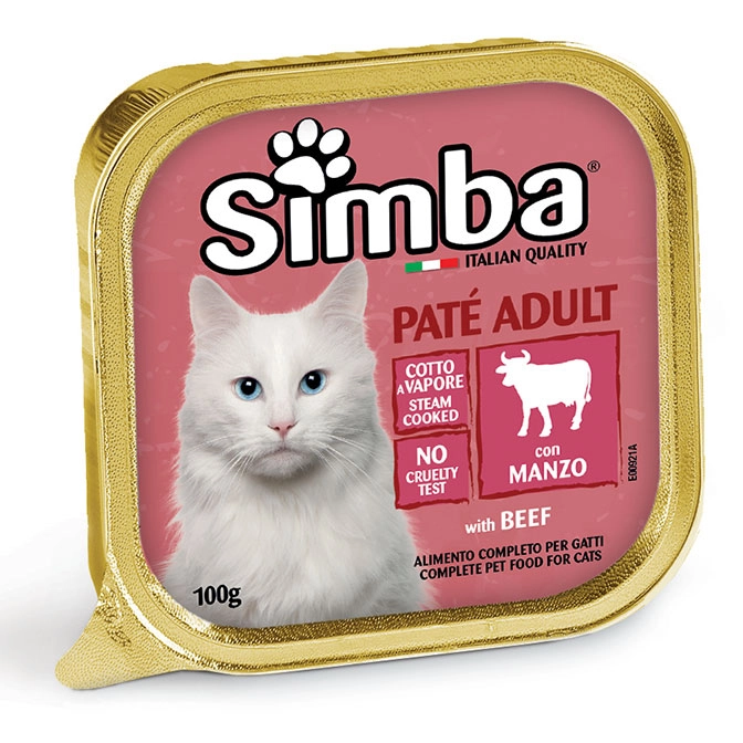 SIMBA CAT BEEF PATE 100GR