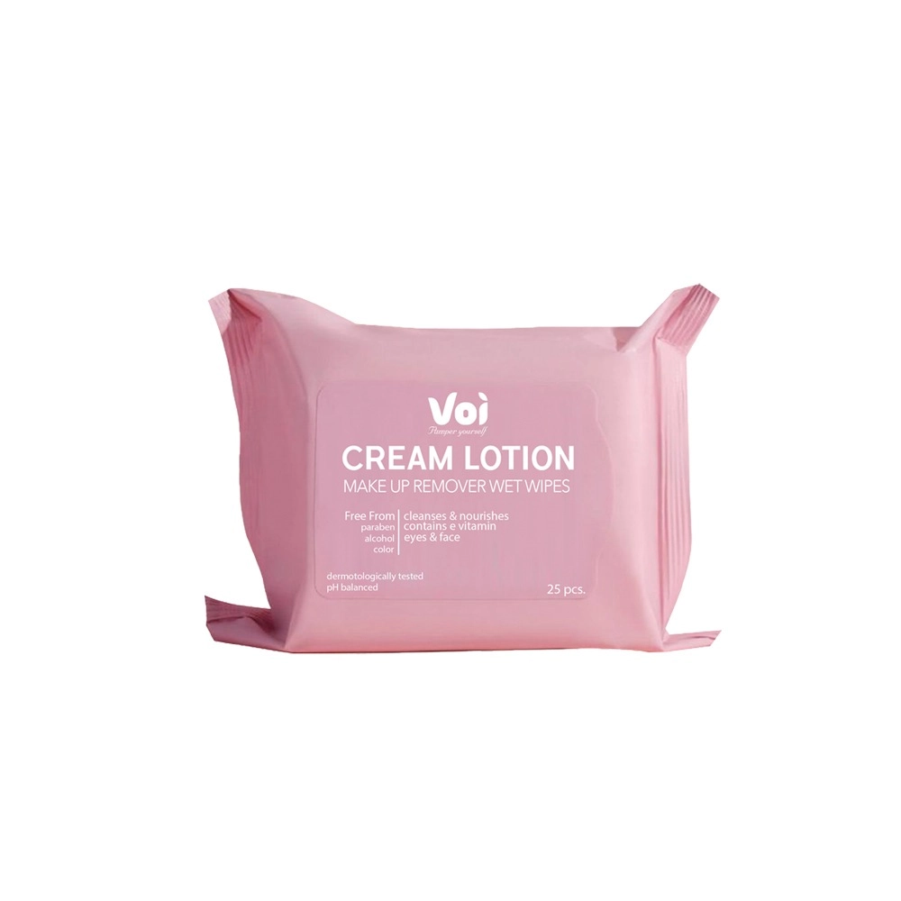 VOI MAKYAJ TEMIZLEME MENDILI CREAM 25PCS