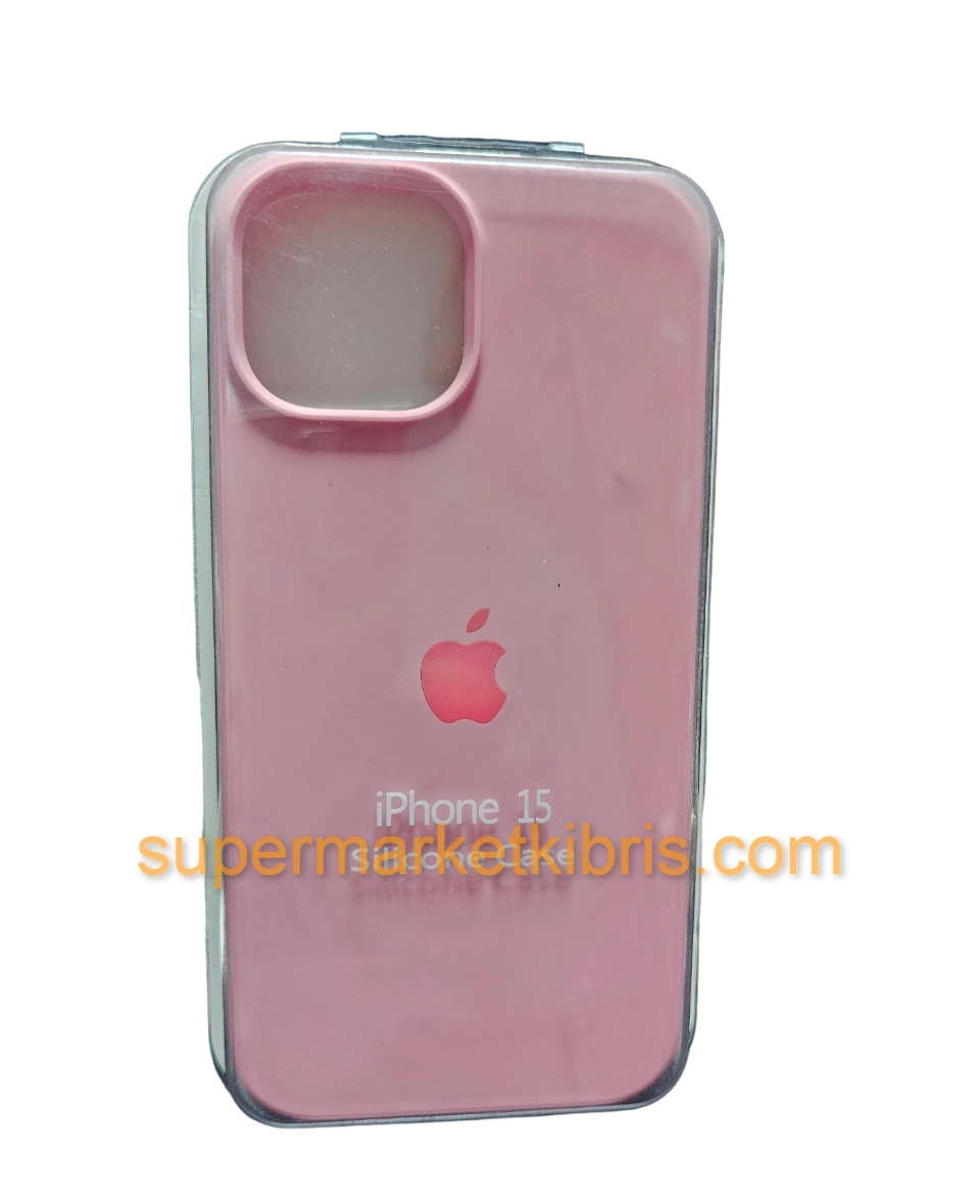 IPHONE 15 SILIKON KILIF PEMBE