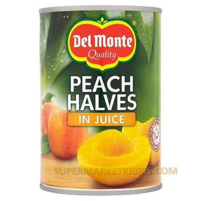 DELMONTE PEACH HALVES IN SYRUP 420GR