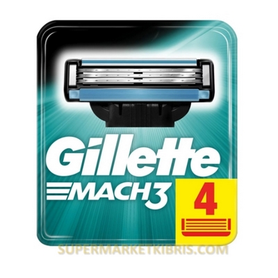 GİLLETTE MACH 3 TIRAŞ BIÇAĞI YEDEK 4 LÜ