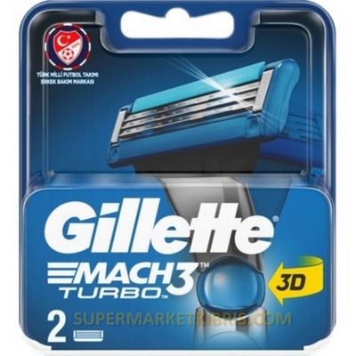 GİLLETTE MACH 3 TURBO TRAŞ BIÇAĞI YEDEK 2 LI
