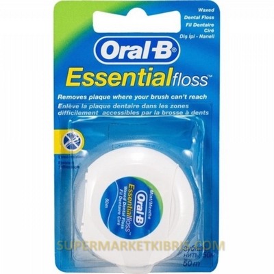 ORAL B ESSENTİAL FLOSS PARAFİNLİ DİŞ İPİ 25 METRE