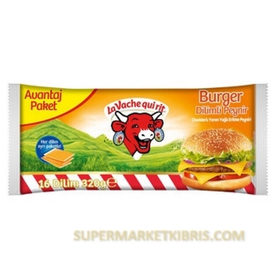 LA VACHE QUİ RİT DİLİMLİ BURGER PEYNİRİ CHEDDARLI 320GR