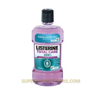 LİSTERİNE AĞIZ BAKIM SUYU TOTAL CARE ZERO HAFİF NANE AROMALI 250ML