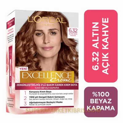 LOREAL EXCELLENCE 6.32 ALTIN ACIK KAHVE