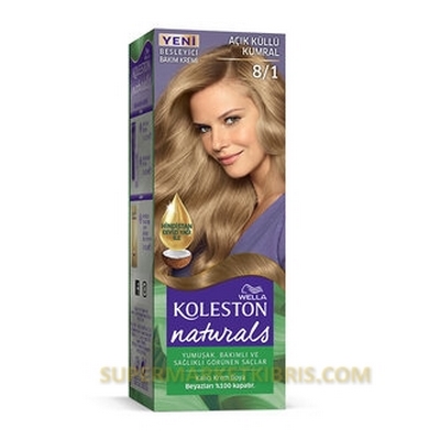 KOLESTON SAÇ BOYASI NATURALS 8-1 AÇIK KÜLLÜ KUMRAL