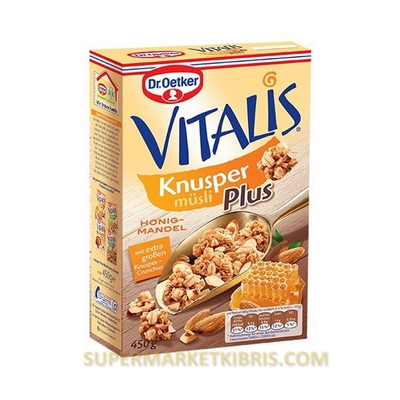 DR.OETKER VİTALİS BAL BADEMLİ ÇITIR MÜSLİ 450GR