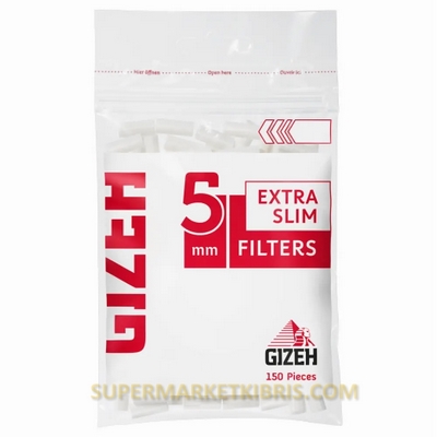 GIZEH FILTRE EXTRA SLIM 5,3MM 20Lİ