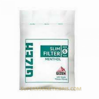 GIZEH FILTRE SLIM MENTHOL 6MM 10Lİ