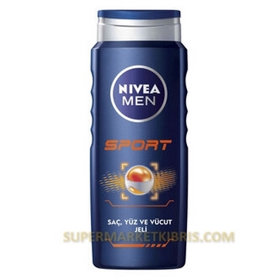 NİVEA DUŞ JELİ  ŞAMPUANI MEN SPORT 500ML