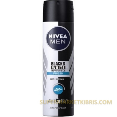NİVEA MEN DEODORANT BLACK&WHİTE İNVİSİ FRESH 150ML