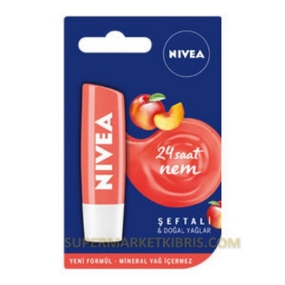 NİVEA DUDAK KORUYUCU LİP KREM ŞEFTALİ KOKULU 4,8GR