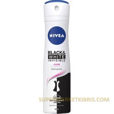 NİVEA DEODORANT BALACK&WHİTE İNVİSİBLE İPEKSİ 150M
