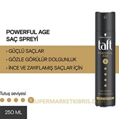 TAFT SPREY 250ML POWERF SIYAH