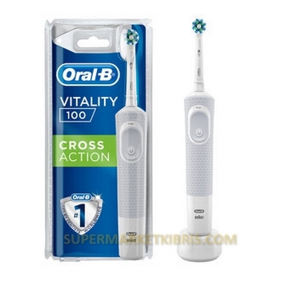 ORAL B ŞARJLI VİTALİTY CROSS ACTİON WHİTE D100 ELEKTRİKLİ DİŞ FIRÇASI
