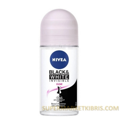 NİVEA ROLL-ON İNVİSİBLE B&W PURE 50ML