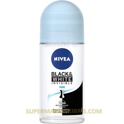 NİVEA INVİSİBLE FOR BLACK & WHİTE ROLL-ON PURE 50ML