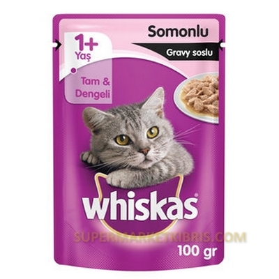 WHİSKAS PUCH SOMON BALİKLLİ 100GR