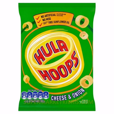 HULA HOOPS CHESE ONION 34GR