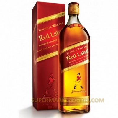 J.W RED LABEL 75CL.