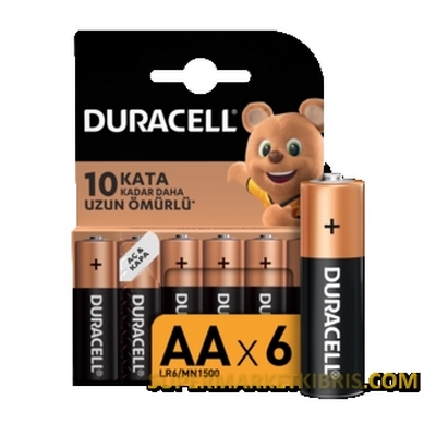 DURACELL KALEM PIL 6LI AA