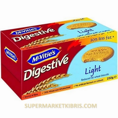 MCVITIES DIGESTIVE LIGHT 250GR