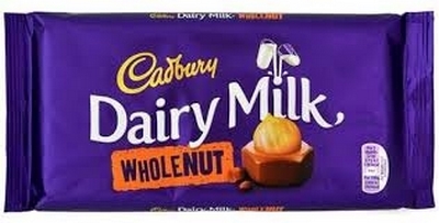 CADBURY DAIRY WHOLE NUT 120GR