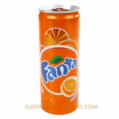 FANTA C PORTAKAL AROMALI GAZOZ TENEKE 330ML