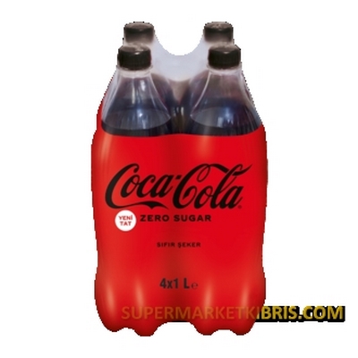 COCA COLA ZERO 1 LT MP 4 LU