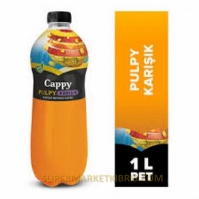 CAPPY PULPY KARIŞIK ŞEFTALİ PARÇALI MEYVE SUYU 1LT