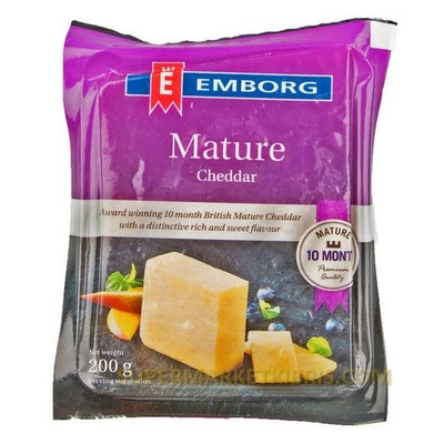EMBORG MATURED CHEDDAR 200GR