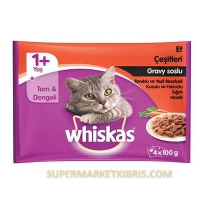 WHISKAS CASSEROLE 4*100GR MULTI