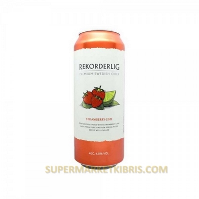 RECORDERLIG STRAWBERRY&LIME CIDER 50CL