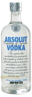 ABSOLUT VODKA BLUE 70CL