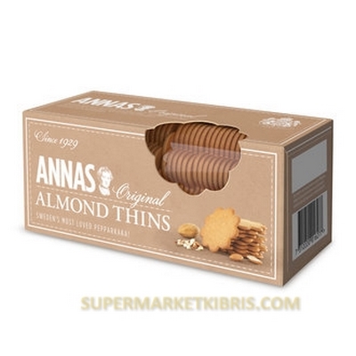 LOTUS ANNAS ALMOND THINS 150GR