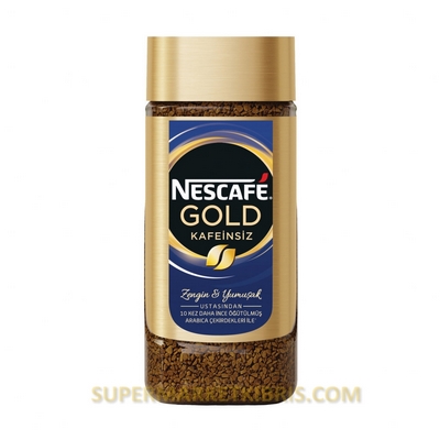 NESCAFE GOLD KAVANOZ KAFEİNSİZ 100GR