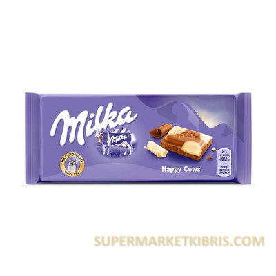 MİLKA HAPPY COWS ÇİKOLATA BEYAZ SÜTLÜ 100GR