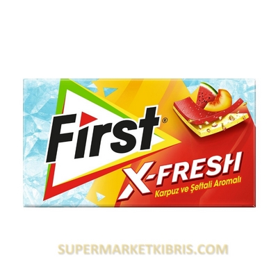 FİRST X-FRESH KARPUZ &AMP; ŞEFTALİ AROMALI SAKIZ 27 GR