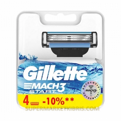 GİLLETTE MACH 3 START YEDEK TIRAŞ BIÇAĞI 4 ADET 