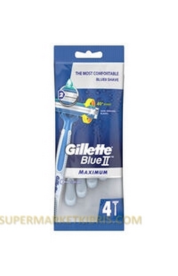 GILLETTE BLUE II MAXİMUM POŞET 4 LÜ